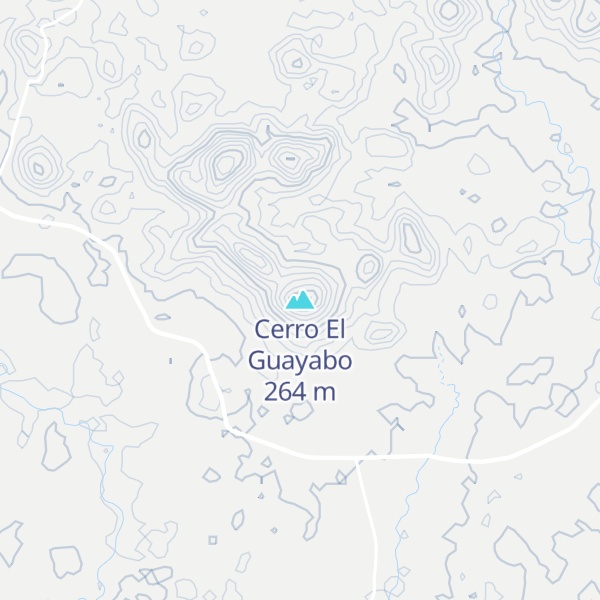 Map of Cerro El Guayabo