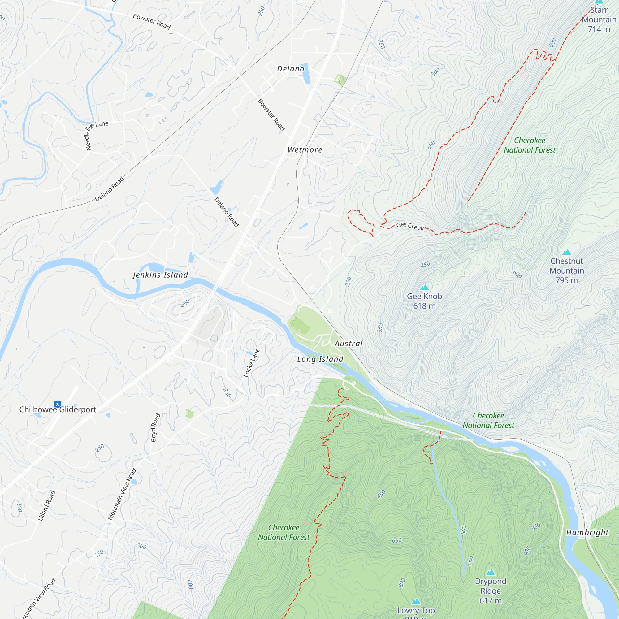 Hiwassee Ocoee State Park Visitor Center map