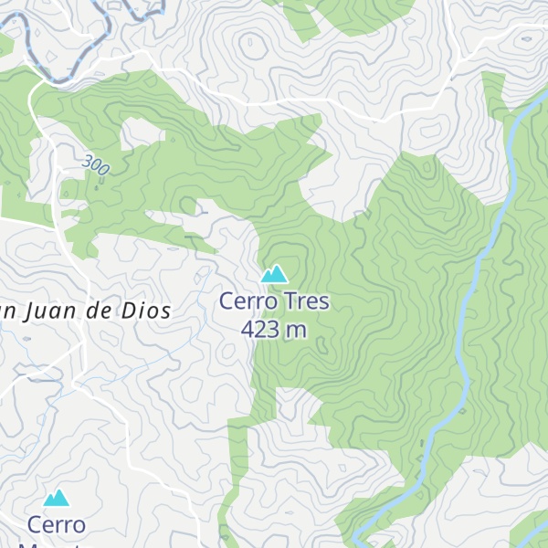 Map of Cerro Tres