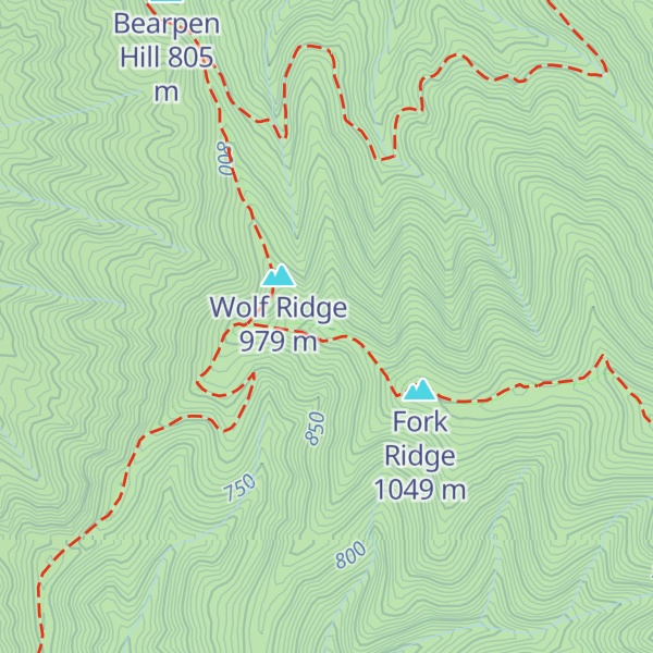 Map of Chestnut Mountain