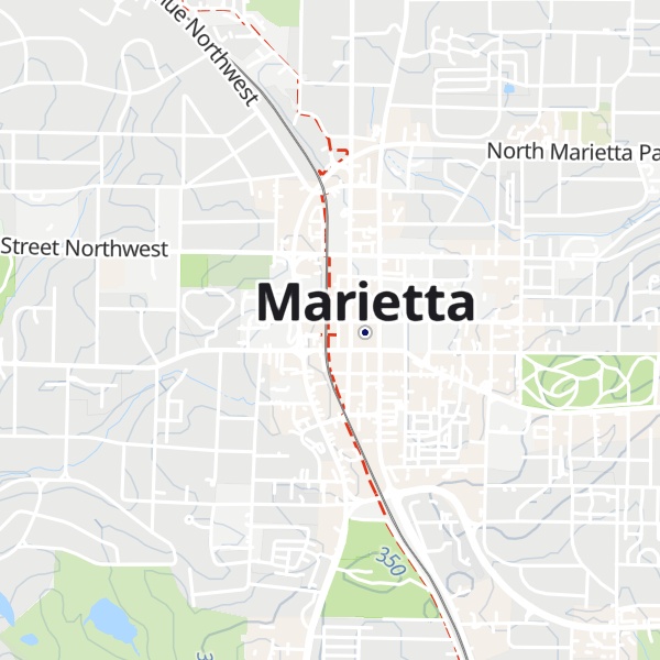 Map of Marietta Welcome Center