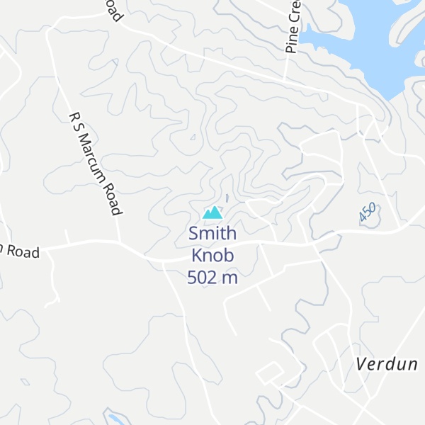 Map of Smith Knob