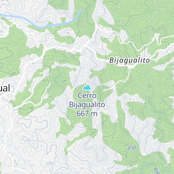 Map of Cerro Bijagualito
