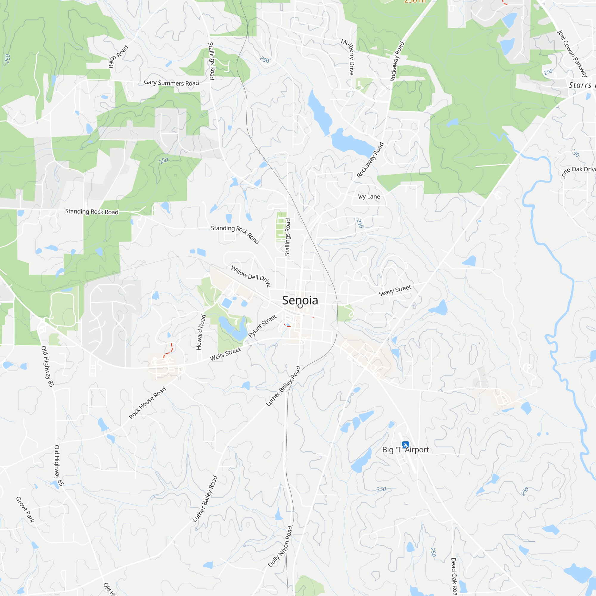 Senoia Welcome Center map