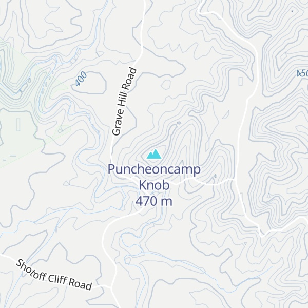 Map of Puncheoncamp Knob