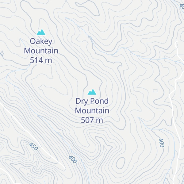 Map of Dry Pond Mountain