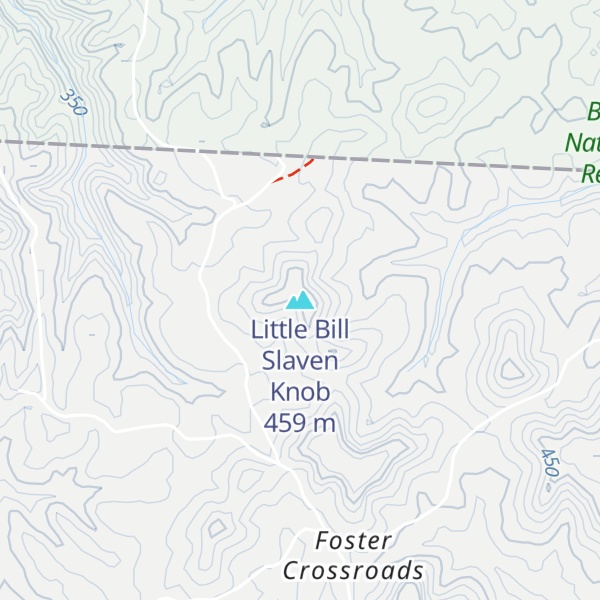 Map of Little Bill Slaven Knob