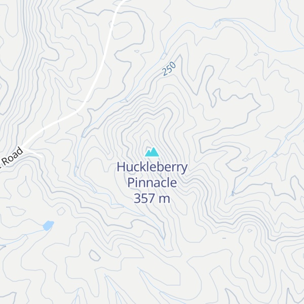 Map of Huckleberry Pinnacle