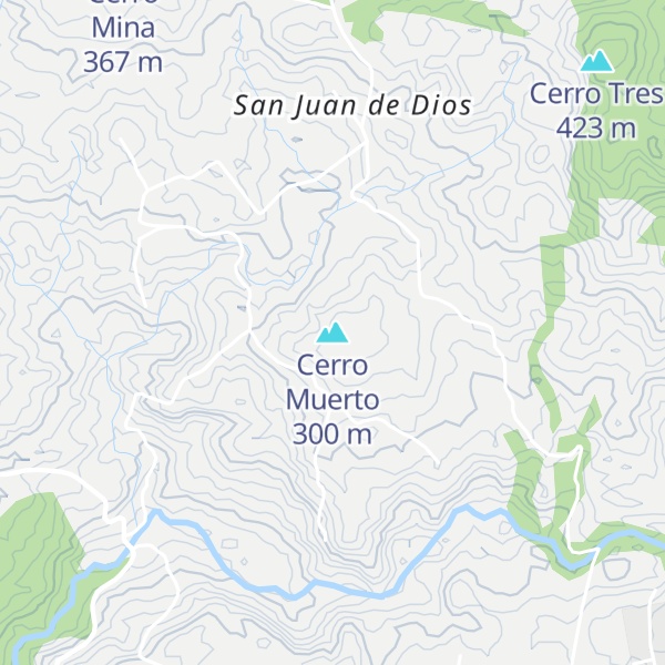 Map of Cerro Muerto