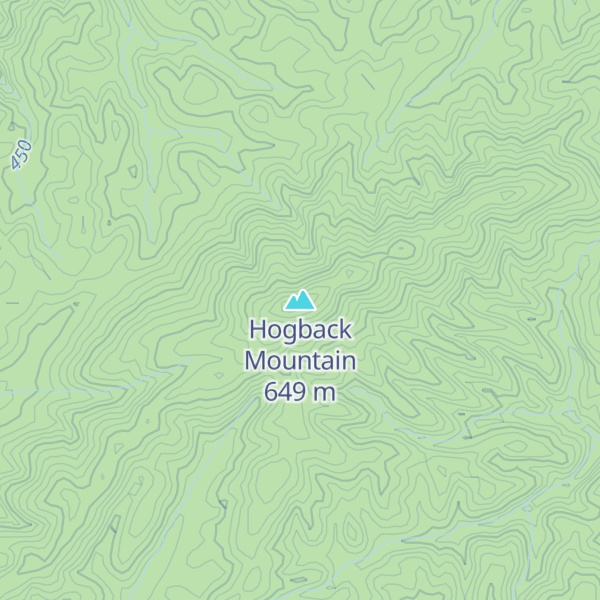 Map of Hogback Mountain