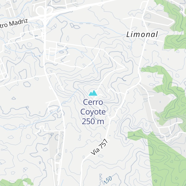Map of Cerro Coyote