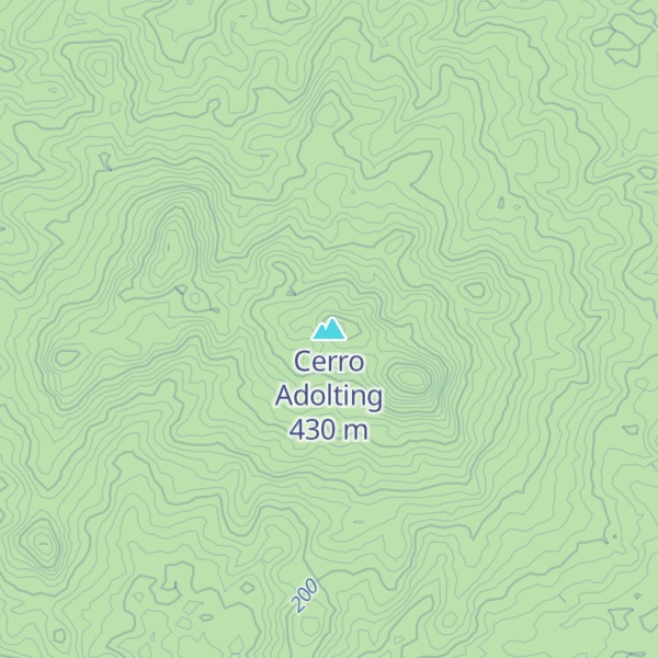 Map of Cerro Adolting