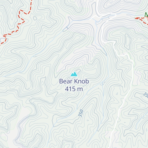 Map of Bear Knob