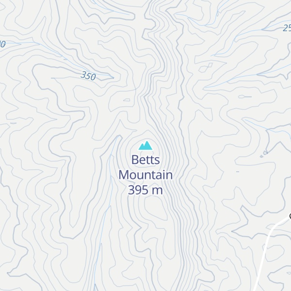 Map of Betts Mountain