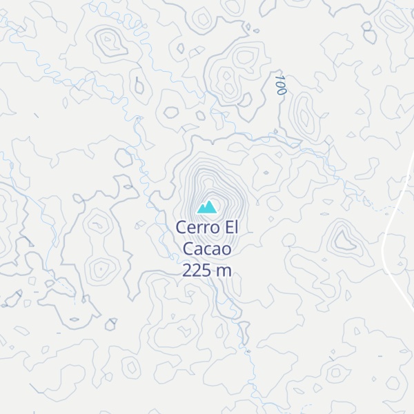 Map of Cerro El Cacao