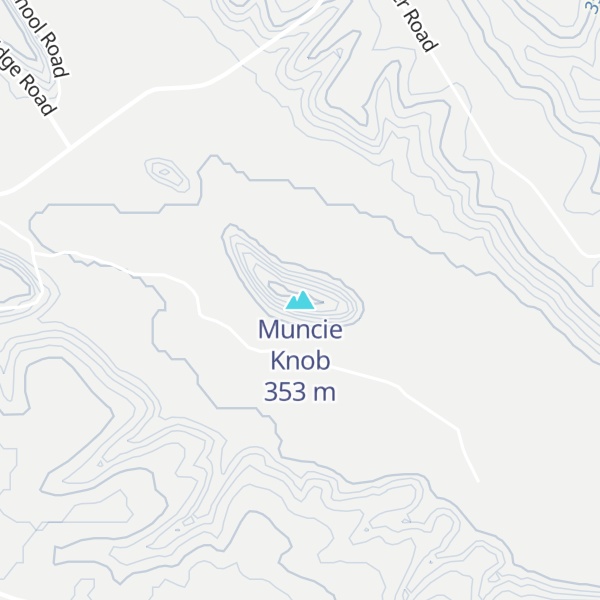 Map of Muncie Knob