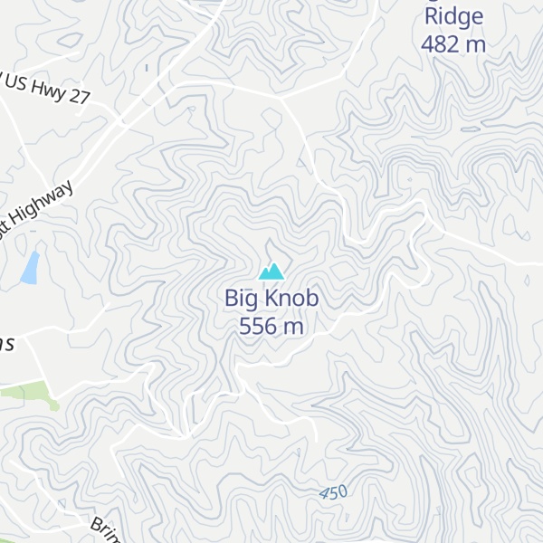 Map of Big Knob