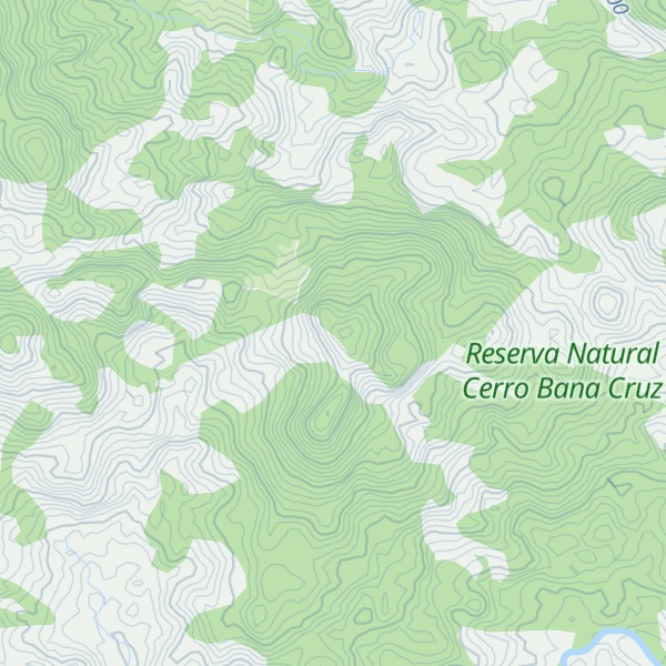 Map of Cerro Bana Cruz