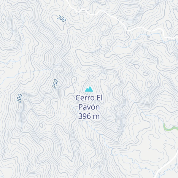 Map of Cerro El Pavón