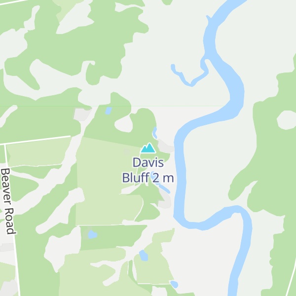 Map of Davis Bluff