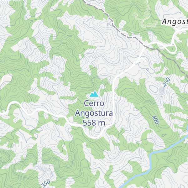 Map of Cerro Angostura