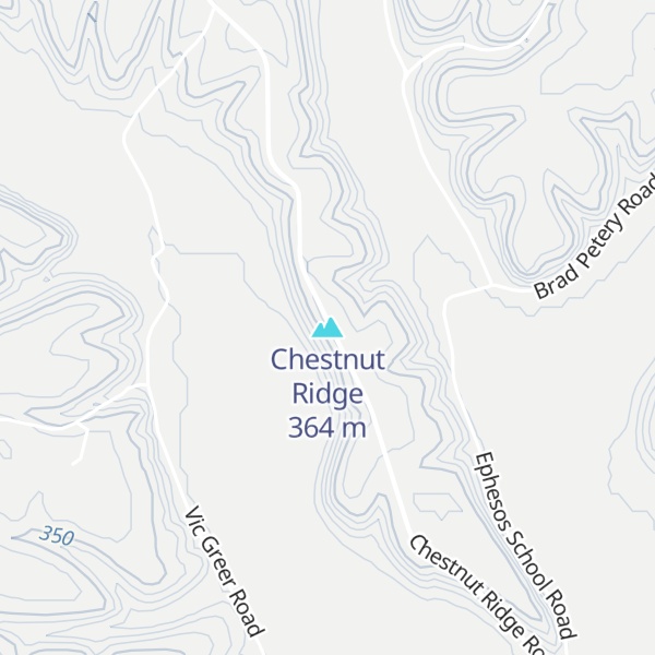 Map of Chestnut Ridge