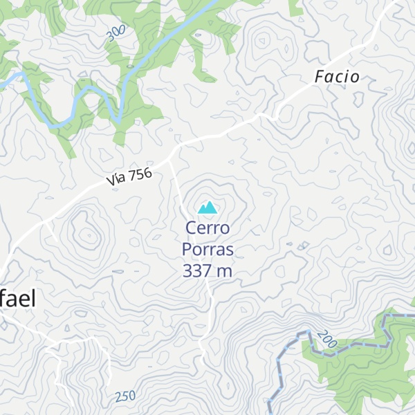 Map of Cerro Porras