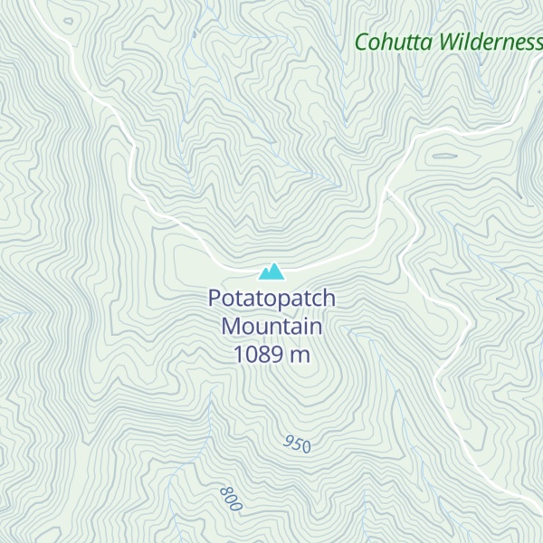 Map of Potatopatch Mountain