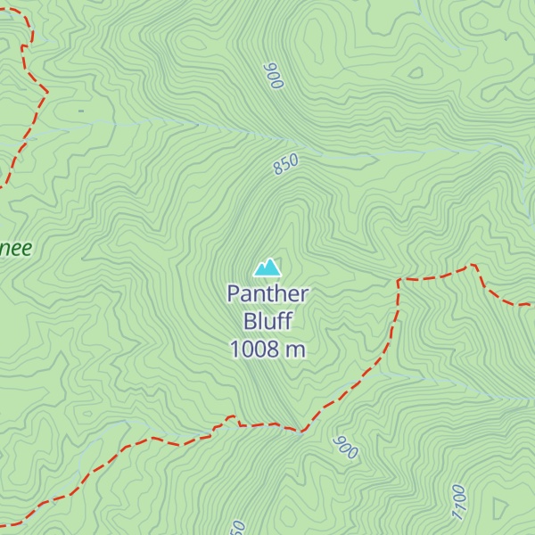 Map of Panther Bluff