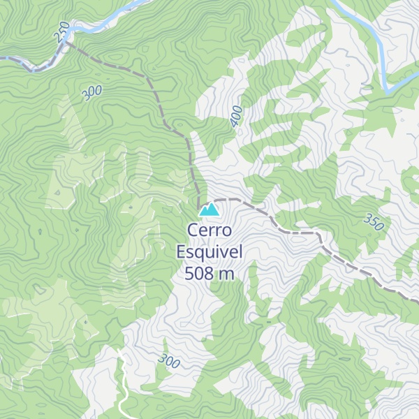 Map of Cerro Esquivel