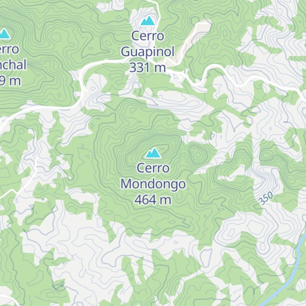 Map of Cerro Mondongo