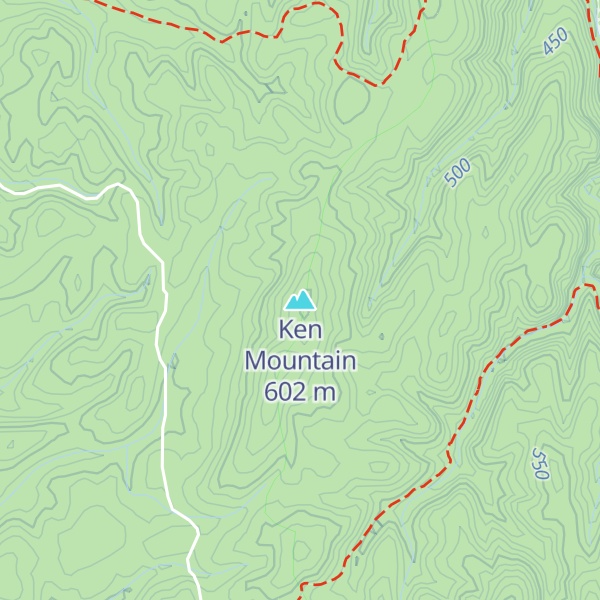 Map of Ken Mountain