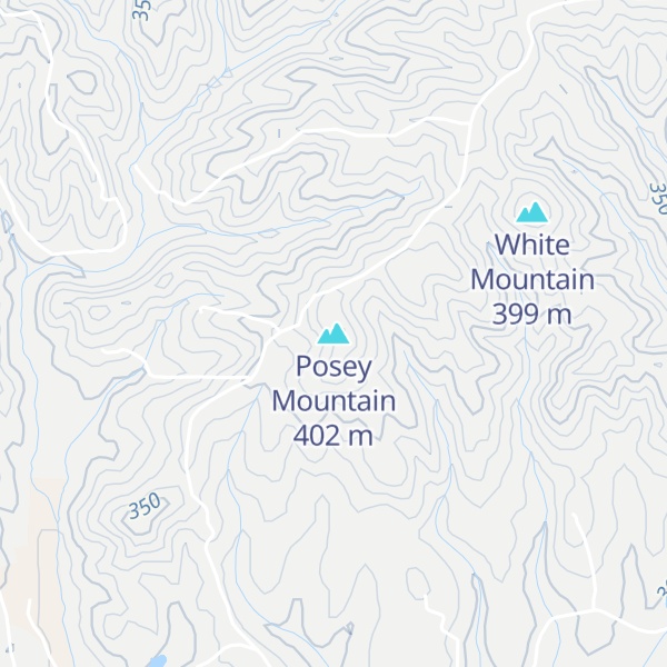Map of Posey Mountain