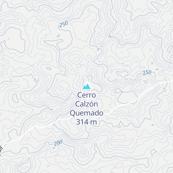 Map of Cerro Calzón Quemado
