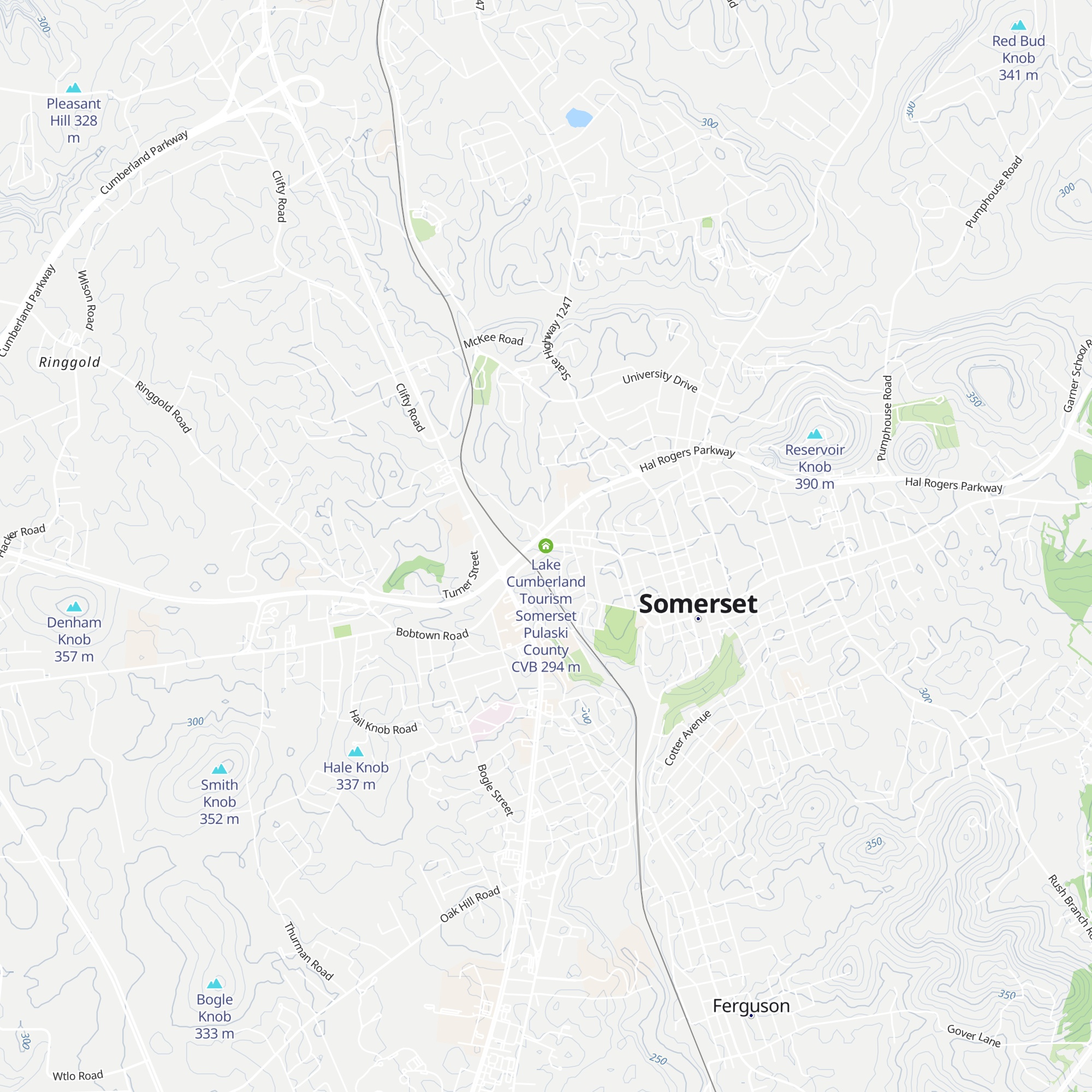 Lake Cumberland Tourism Somerset Pulaski County CVB map