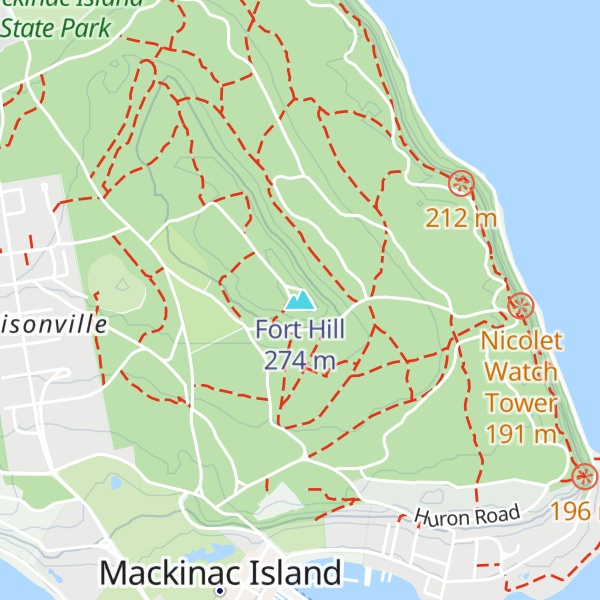 Map of Fort Hill