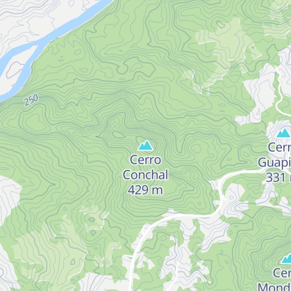 Map of Cerro Conchal