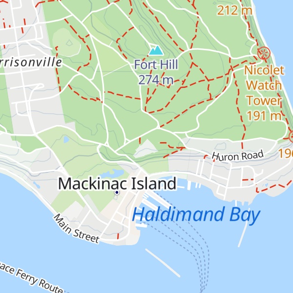 Map of Fort Mackinac