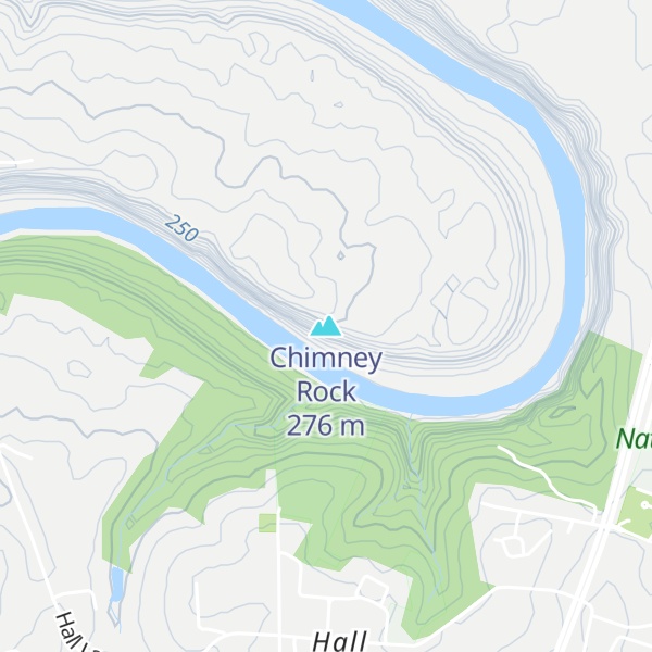 Map of Chimney Rock