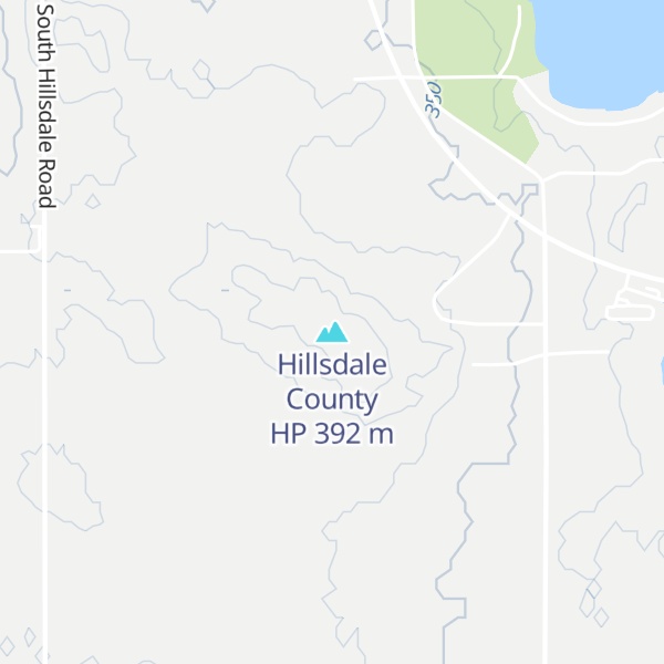 Map of Hillsdale County HP