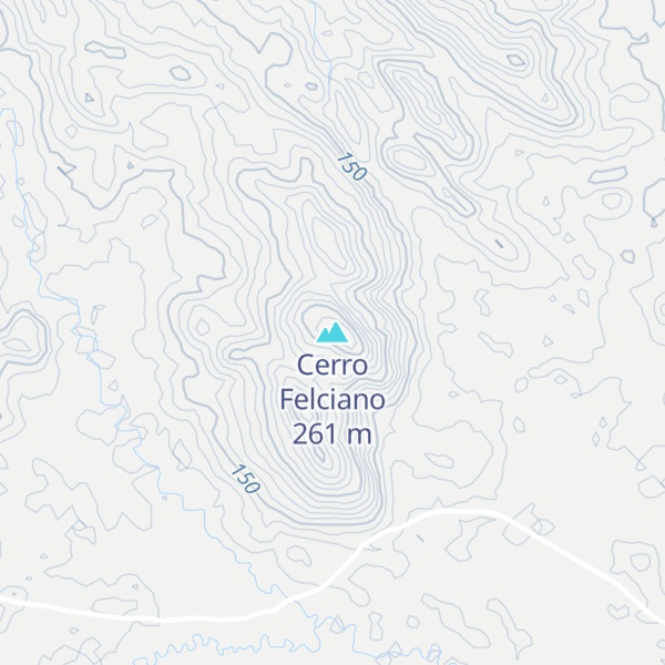 Map of Cerro Felciano