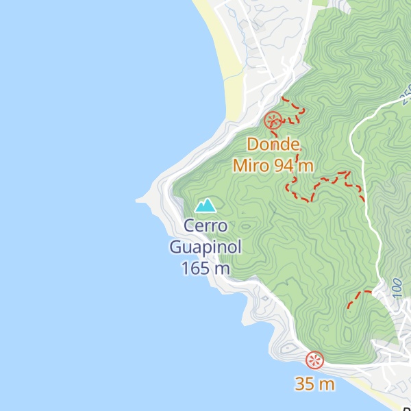 Map of Cerro Guapinol