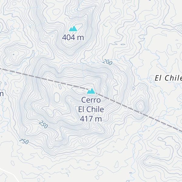 Map of Cerro El Chile