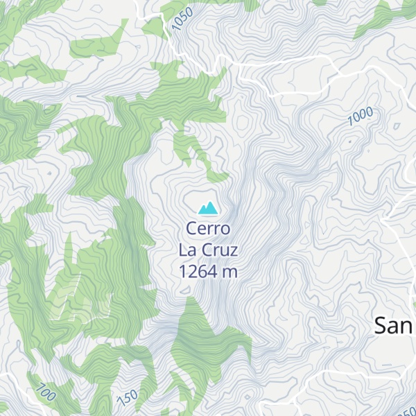 Map of Cerro La Cruz