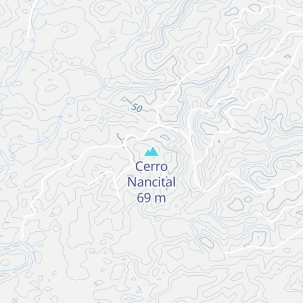 Map of Cerro Nancital