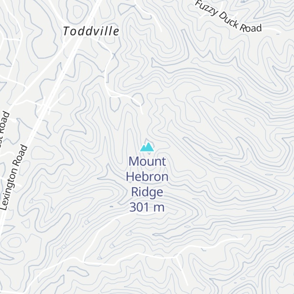 Map of Mount Hebron Ridge