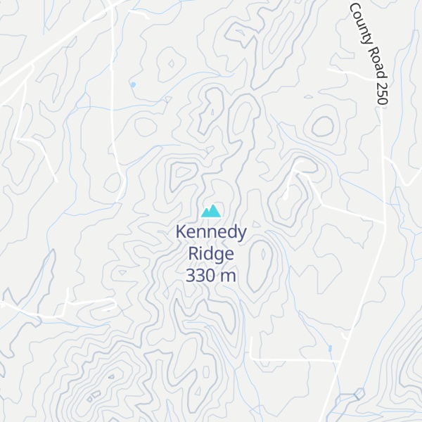 Map of Kennedy Ridge