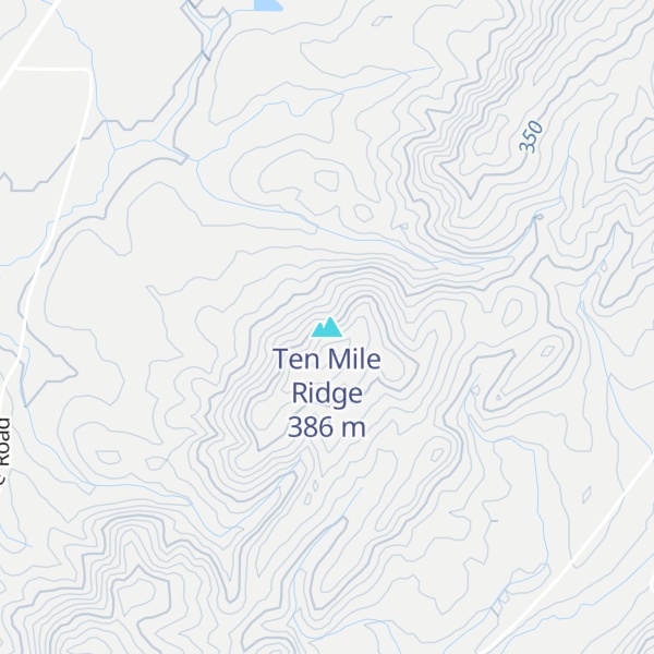 Map of Ten Mile Ridge