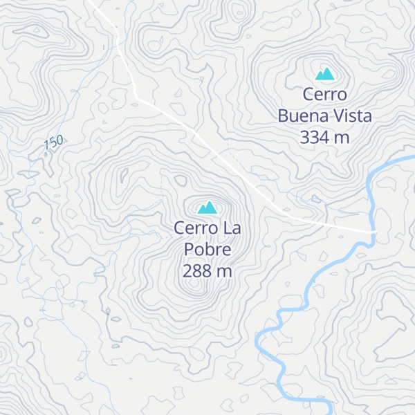 Map of Cerro La Pobre