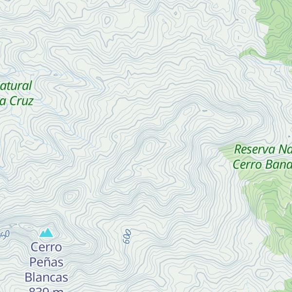 Map of Cerro El Caldero